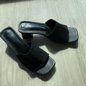 Black Heeled Sandals